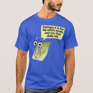 Retro 90s00s Microsoft Clippy Misschien is het de T-shirt