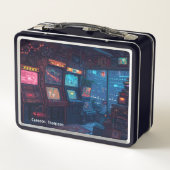 Retro 90s 80s Arcade Tin Lunchbox (Achterkant)