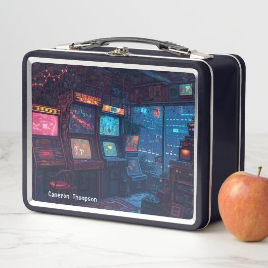 Retro 90s 80s  Arcade Tin Lunchbox (In situ)