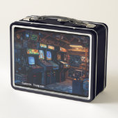 Retro 90s 80s Arcade Tin Lunchbox (Achterkant)