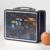 Retro 90s 80s Arcade Tin Lunchbox (In situ)