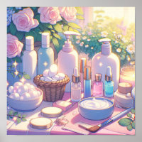 Retro 90s Anime Huidverzorging Esthetische Kunst