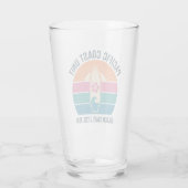 Retro 90s Beach Apparel - Pacific Coast  Glas (Achterkant)