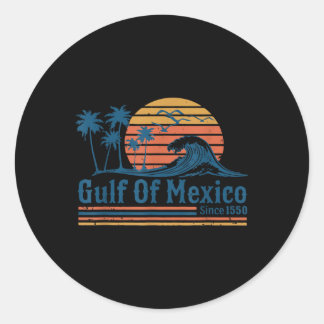 Retro 90s Golf van Verenigde Staten Amerika EST 20 Ronde Sticker