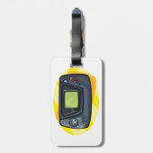 Retro 90s Handheld Game Console Gamer Bagagelabel (Achterkant verticaal)