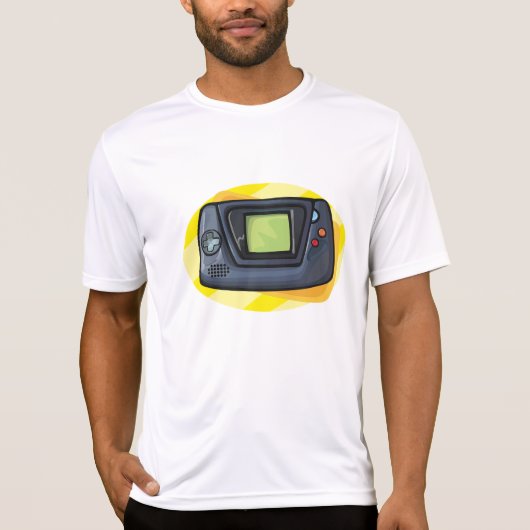 Retro 90s Handheld Game Console Gamer T-shirt (Voorkant)