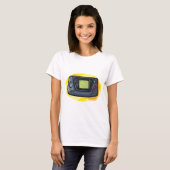 Retro 90s Handheld Game Console Gamer T-shirt (Voorkant volledig)