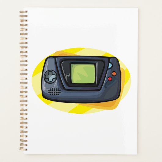Retro 90s Handheld Gameconsole Gamer Planner (Voorkant)