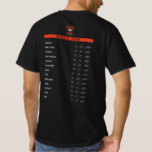 Retro 90s Heavy Metal Axolotl Band Tour Parodie T-shirt