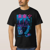 Retro 90s Japan Neon T-shirt (Voorkant)