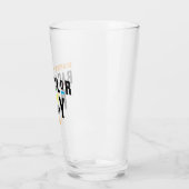 Retro 90s Kleurrijke Das Bruiloft Glas (Links)