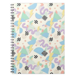 Retro 90s Memphis Aesthetic Pattern Notitieboek