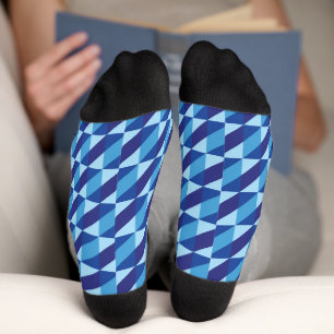 Retro 90s nostalgie zigzaggend geometrisch abstrac sokken