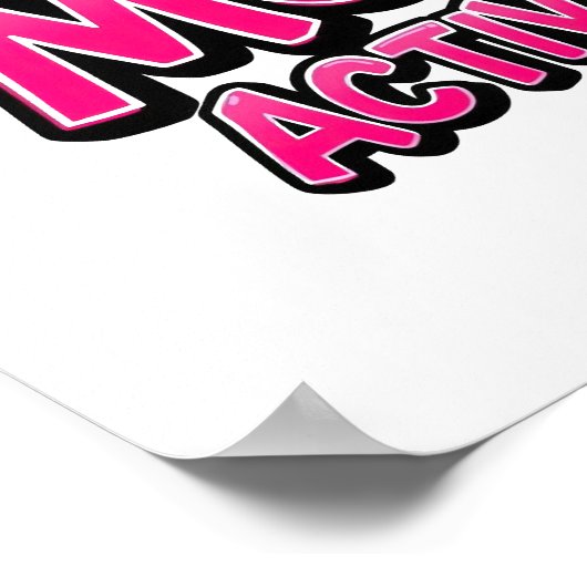 Retro 90s "Sass Mode Activated" Poster (Hoek)