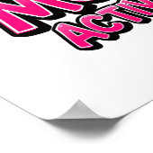 Retro 90s "Sass Modus Geactiveerd" Poster (Hoek)