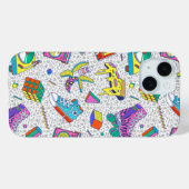 Retro 90s Skate Party Patroon Case-Mate iPhone Case (Achterkant (horizontaal))