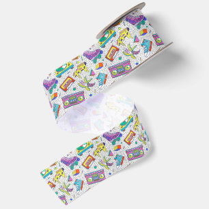 Retro 90s Skate Party Patroon Lint