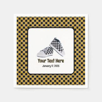 Retro 90's Skater/Hip Hop Checkerboard Baby schoen Servet