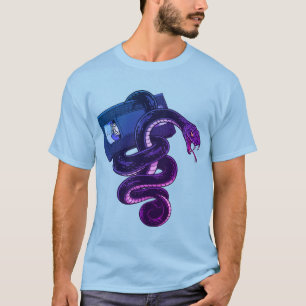 Retro 90s slang rond VHS-band T-shirt