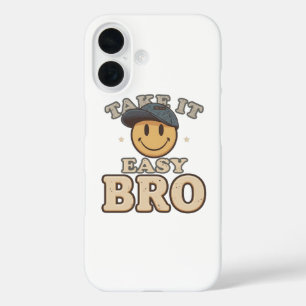 Retro 90s Smiley met een Hoed iPhone 16 Hoesje
