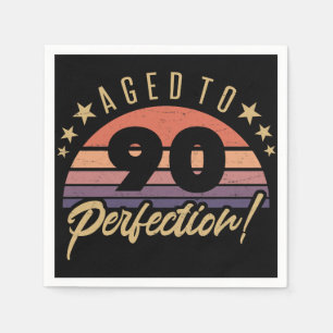 Retro 90th Birthday Humor Servet