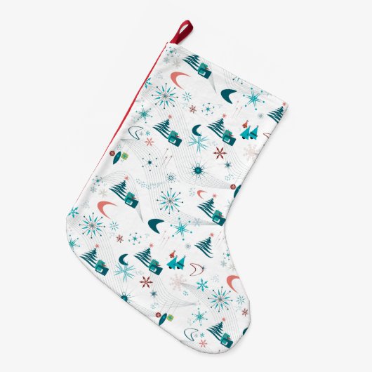 Retro A Go-kerst Grote Kerstsok (Voorkant (Hangend))