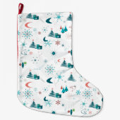 Retro A Go-kerst Grote Kerstsok (Voorkant)