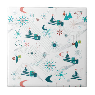 Retro A Go-kerst Tegeltje