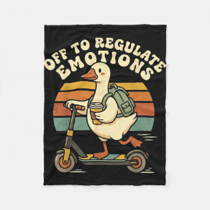 Retro aan het reguleren van emoties gans geestelij fleece deken