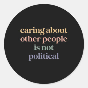 Retro-aandacht voor anderen is niet politiek ronde sticker
