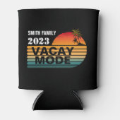  RETRO AANGEPASTE FAMILIE VACAY MODE BLIKJESKOELER (Voorkant)