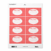 Retro Aangepaste Keukenlabels Etiket (Full Sheet)