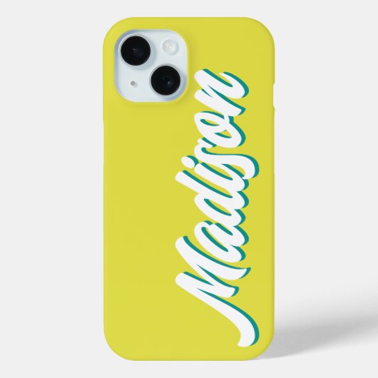 Retro Aangepaste Naam Gepersonaliseerd  Groovy Gif Case-Mate iPhone Case (Achterkant)