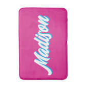 Retro Aangepaste Naam Gepersonaliseerde Groovy Col Badmat (Voorkant Verticaal)