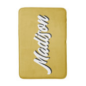 Retro Aangepaste Naam Gepersonaliseerde Groovy Col Badmat (Voorkant Verticaal)