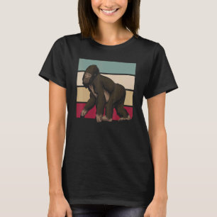 Retro Aap Aap Dierentuin Dier Gorilla Gorilla T-shirt
