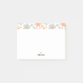 Retro Aardbei en Pastel Bloem Post-it® Notes (Voorkant)