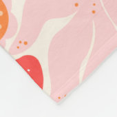 Retro aardbei fleece deken (Hoek)