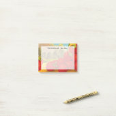 Retro Aardbeien krat kunst bewerkbaar Post-it® Notes (Op bureau)