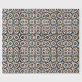 Retro aardse tinten Mid Century Modern Cadeaupapier (Vlak)