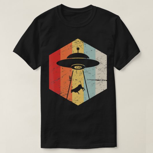 Retro-abductie T-shirt (Design voorkant)