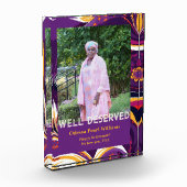 Retro Abstract African Black Mom Retirement Gift Fotoblokken (Links)