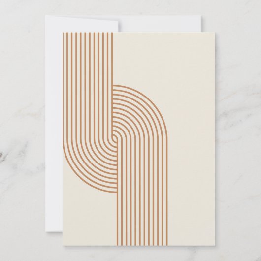 Retro Abstract Baby shower | Uitnodiging (Achterkant)