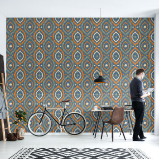 Retro abstract design in Ikat Navajo stijl. Behang