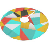 Retro Abstract: kleurrijke blend. Kerstboom Rok (Gekanteld)