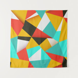Retro Abstract: kleurrijke blend. Wandkleed