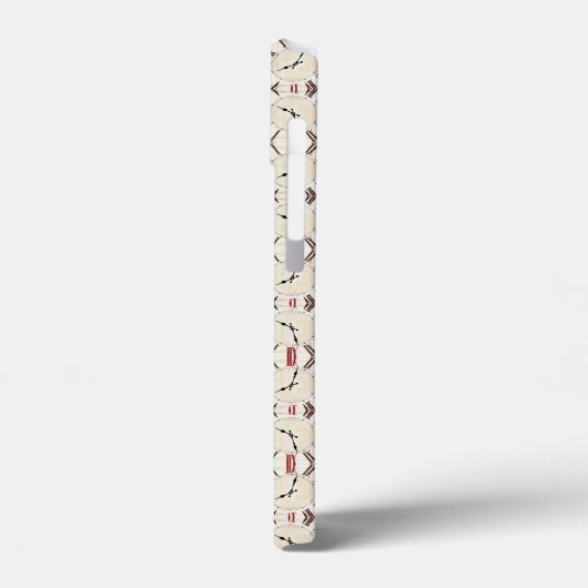 Retro abstract klokpatroon Case-Mate iPhone case (Achterkant / Links)