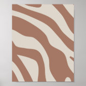 Retro Abstract Mocha Mousse 01 Poster (Voorkant)