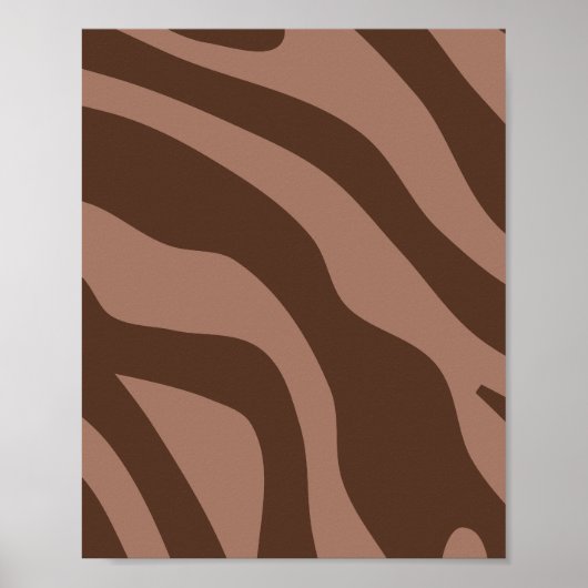 Retro Abstract Mocha Mousse 03 Poster (Voorkant)