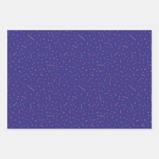 Retro Abstract neonpatroon Inpakpapier Vel (Voorkant 3)